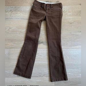 Vintage Hollister brown low rise pants